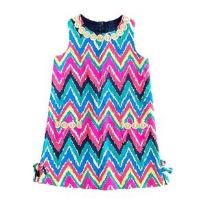 Lilly Pulitzer chevron print girls dress size 6